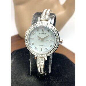 Citizen Women's Watch EM0860-51D Eco Drive Mother of Pearl Dial Silver Steel